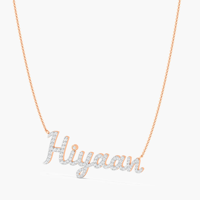 Customized Lab Grown Diamond Pendant-Hiyaan