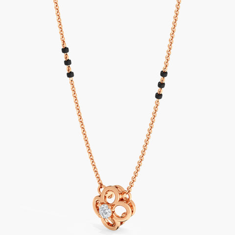 CloverQuint Diamond Mangalsutra