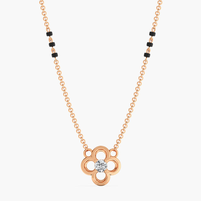 CloverQuint Diamond Mangalsutra