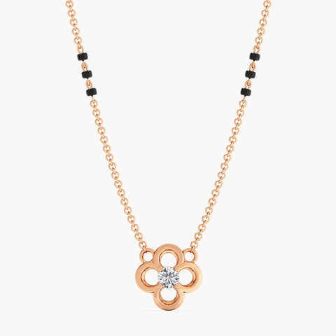 CloverQuint Diamond Mangalsutra