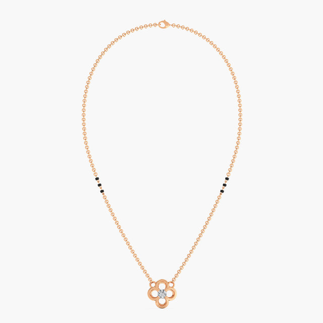 CloverQuint Diamond Mangalsutra