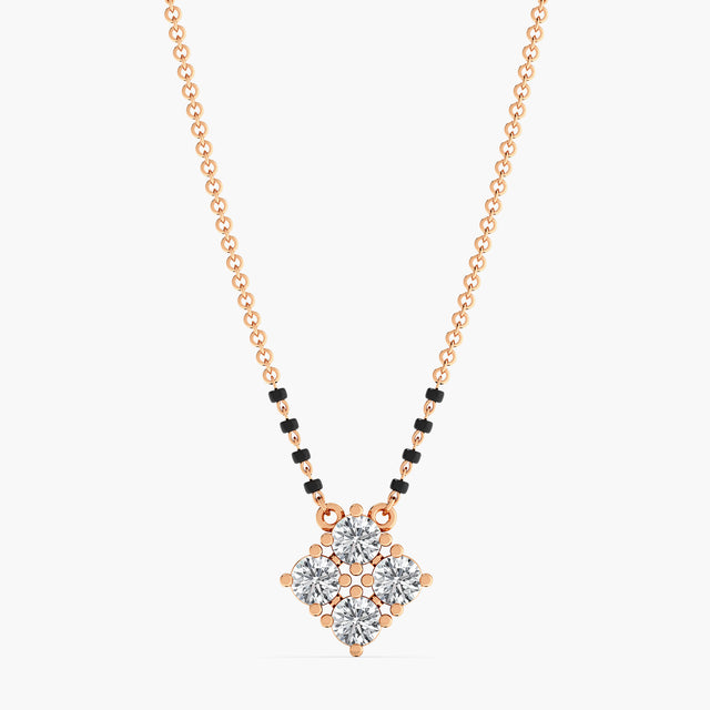 TesslaQuatre Diamond Mangalsutra