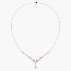 Petal Cascade Diamond Necklace