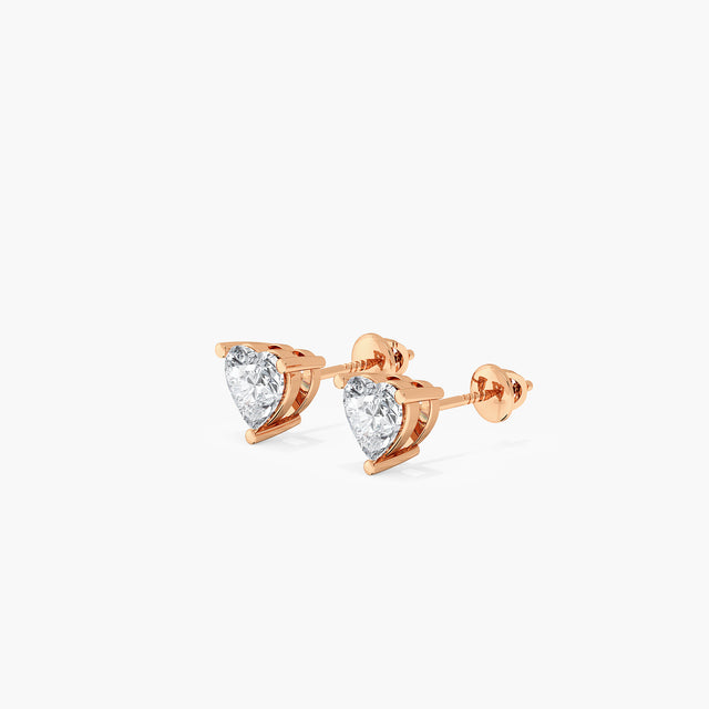 Cirqua Heart Diamond Earrings