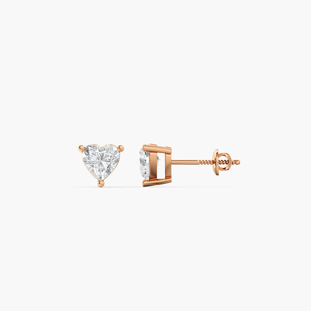 Cirqua Heart Diamond Earrings