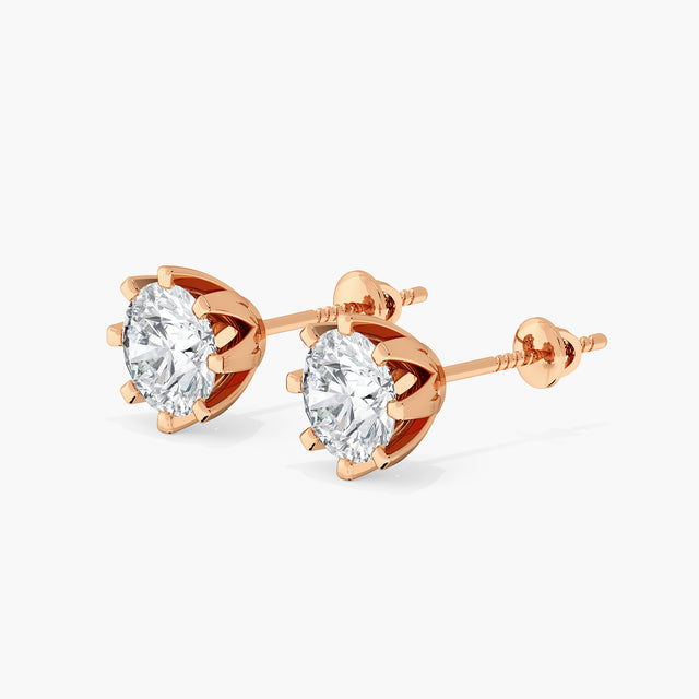 CosmosaPetal Solitaire Studs