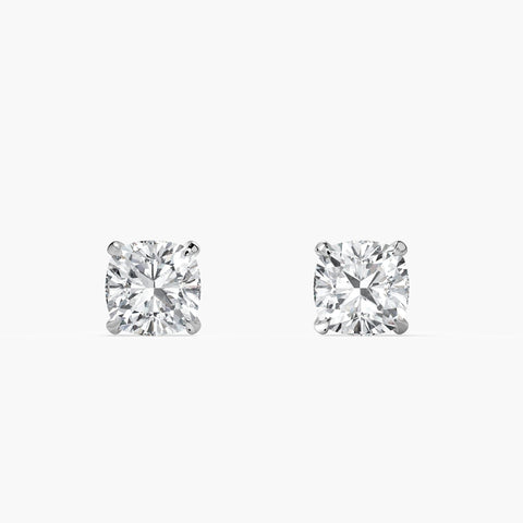 white-gold|Aurora Serenade Solitaire Earrings - Pure Traces Lab Grown Diamond Earring