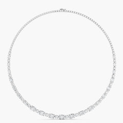 Cascading Crescendo Solitaire Necklace - Pure Traces Lab Grown Diamond Necklace