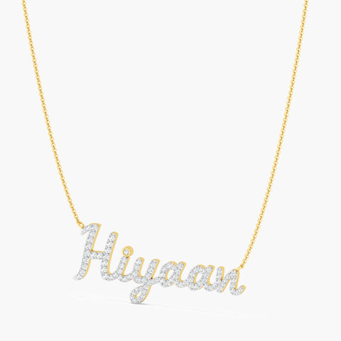 Customized Lab Grown Diamond Pendant-Hiyaan