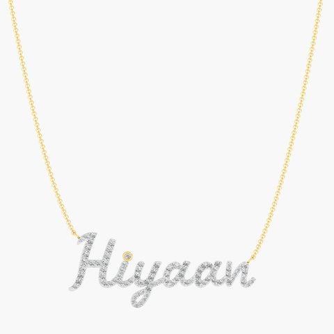 Customized Lab Grown Diamond Pendant-Hiyaan