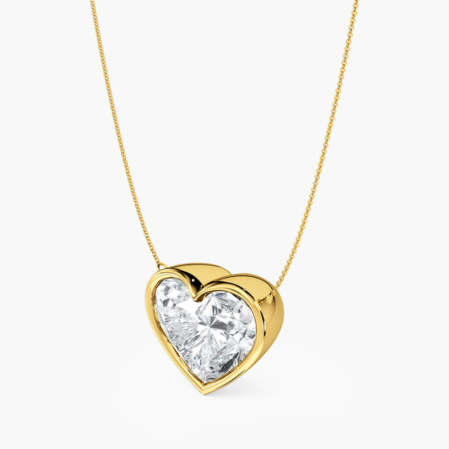 Solum Cor Solitaire Pendant