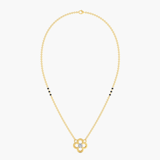 CloverQuint Diamond Mangalsutra