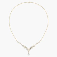 Petal Cascade Diamond Necklace