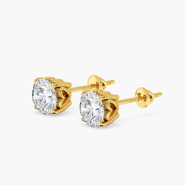 Starlight Orb Solitaire Studs