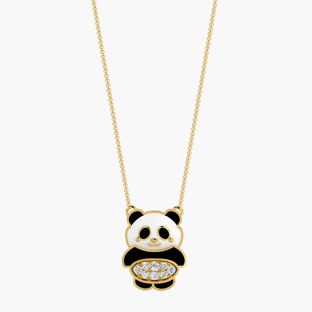 Panda Palooza Diamond Pendant