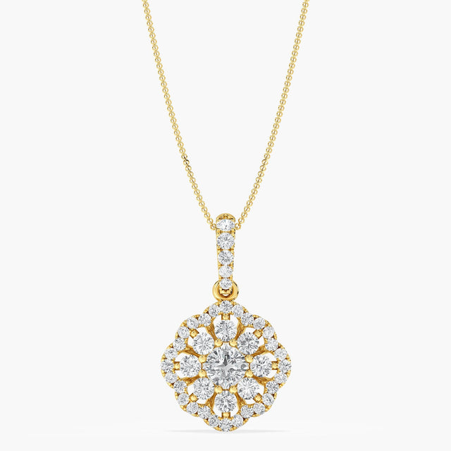 Bloomora Diamond Pendant - Pure Traces Lab Grown Diamond Pendant