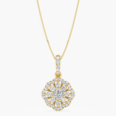 Bloomora Diamond Pendant - Pure Traces Lab Grown Diamond Pendant