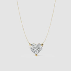 Heartbeat Solitaire Pendant